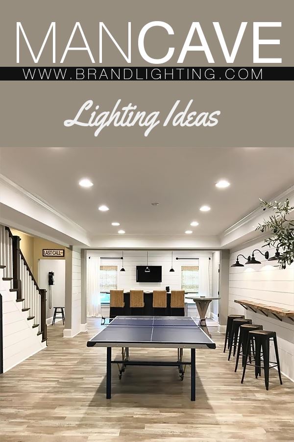 Man cave lighting decor ideas. Best lighting for your home entertainment room. Find the best  game room lighting at Brand Lighting (888) 991-3610